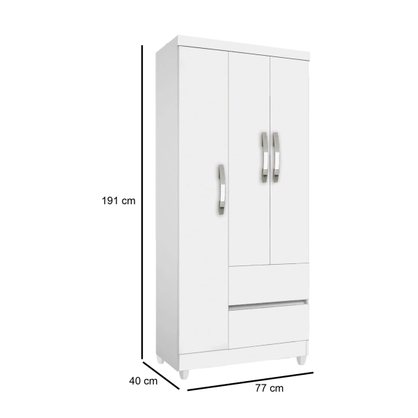 Guarda-roupa 03 portas 02 gavetas Lisboa