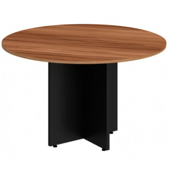 Mesa de Reunião Redonda -1,10x1,10x0,74m - Malaga / Preto