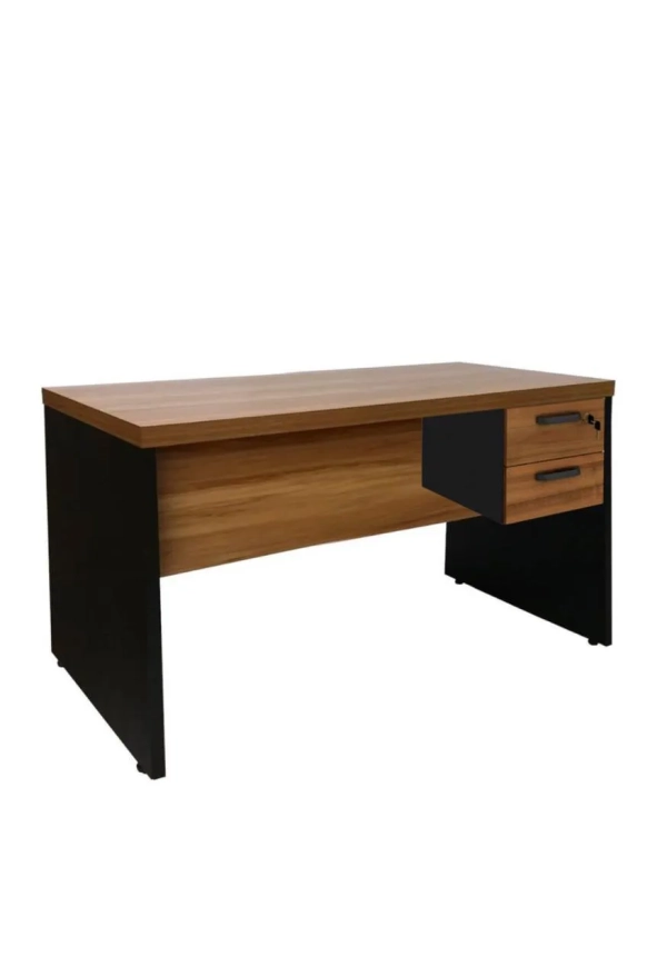 Mesa 1,20x0,70 com 02 gavetas - Malaga/ Preto