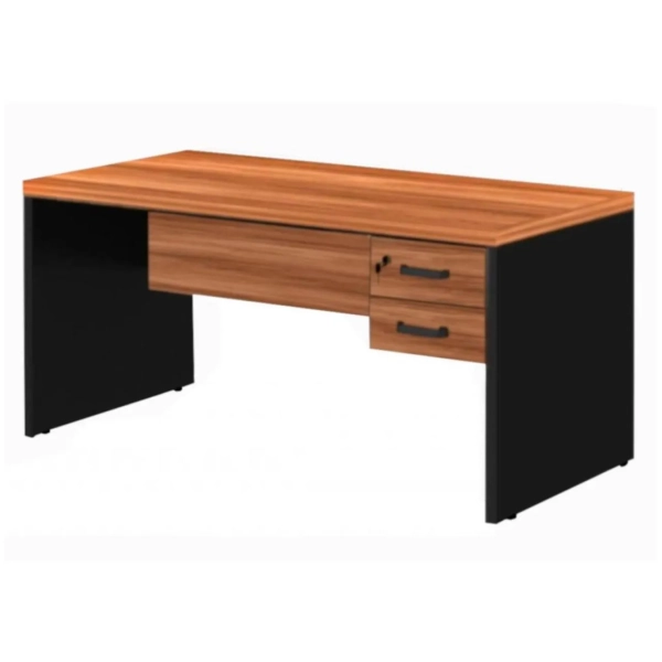 Mesa Escritório 1,70x0,70m -02 Gavetas - Malaga/Preto